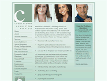 Tablet Screenshot of cornerstonecounseling.com